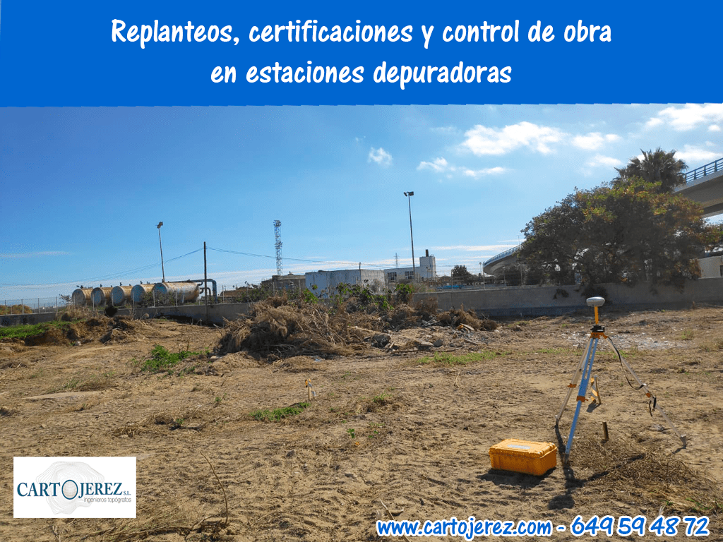 Imagen Trabajos de replanteos, certificaciones y control de obra en estaciones depuradoras